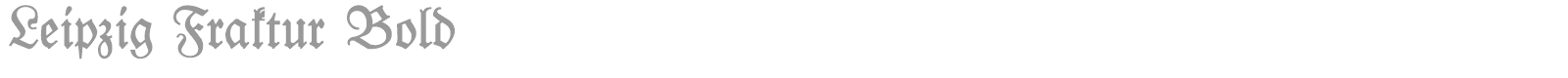 Leipzig Fraktur font preview